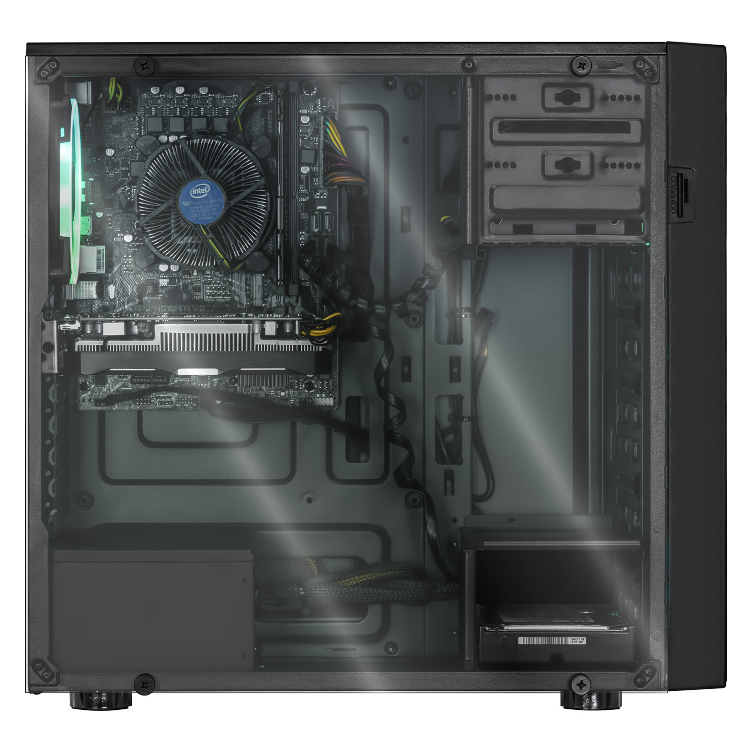 Xtreme PC Gaming Geforce GTX 1650 Intel Core I5 10400F 16GB SSD 120GB 2TB WIFI Black 