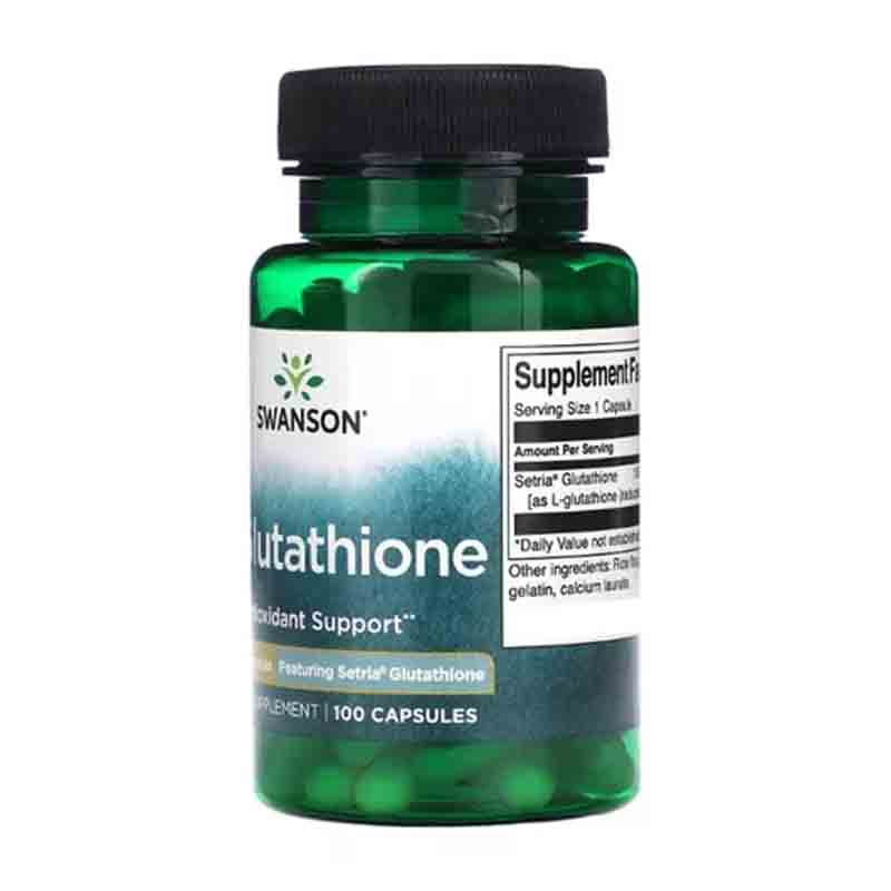 L-Glutation 100mg 100 capsulas Swanson Antioxidante Glutathione