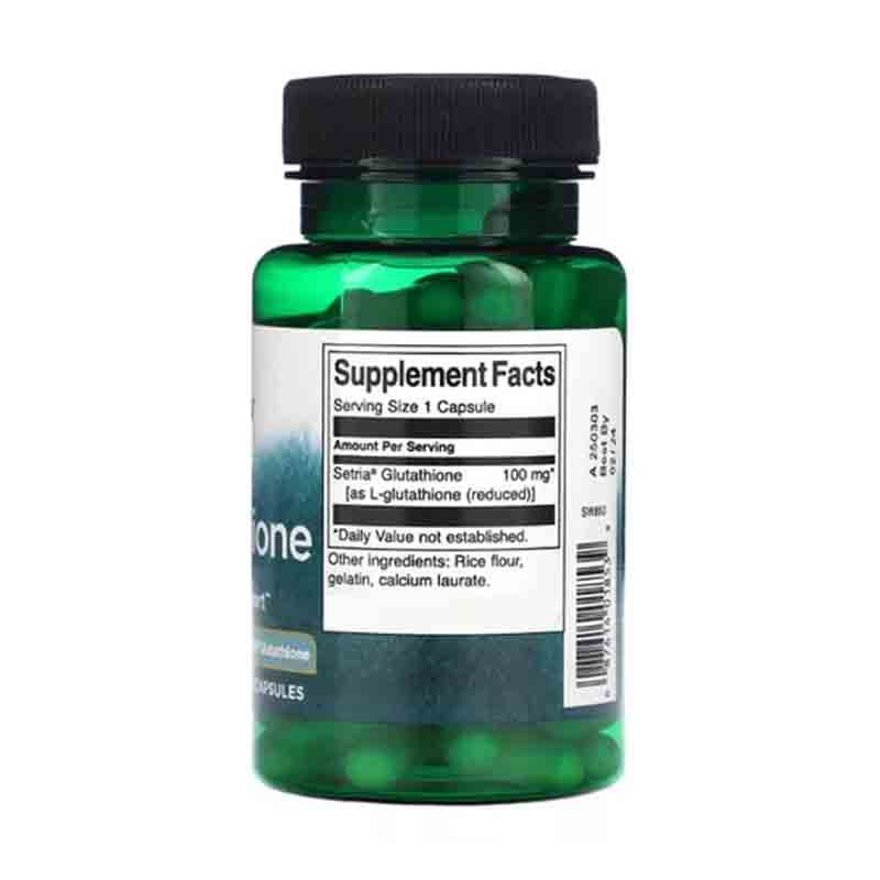 L-Glutation 100mg 100 capsulas Swanson Antioxidante Glutathione