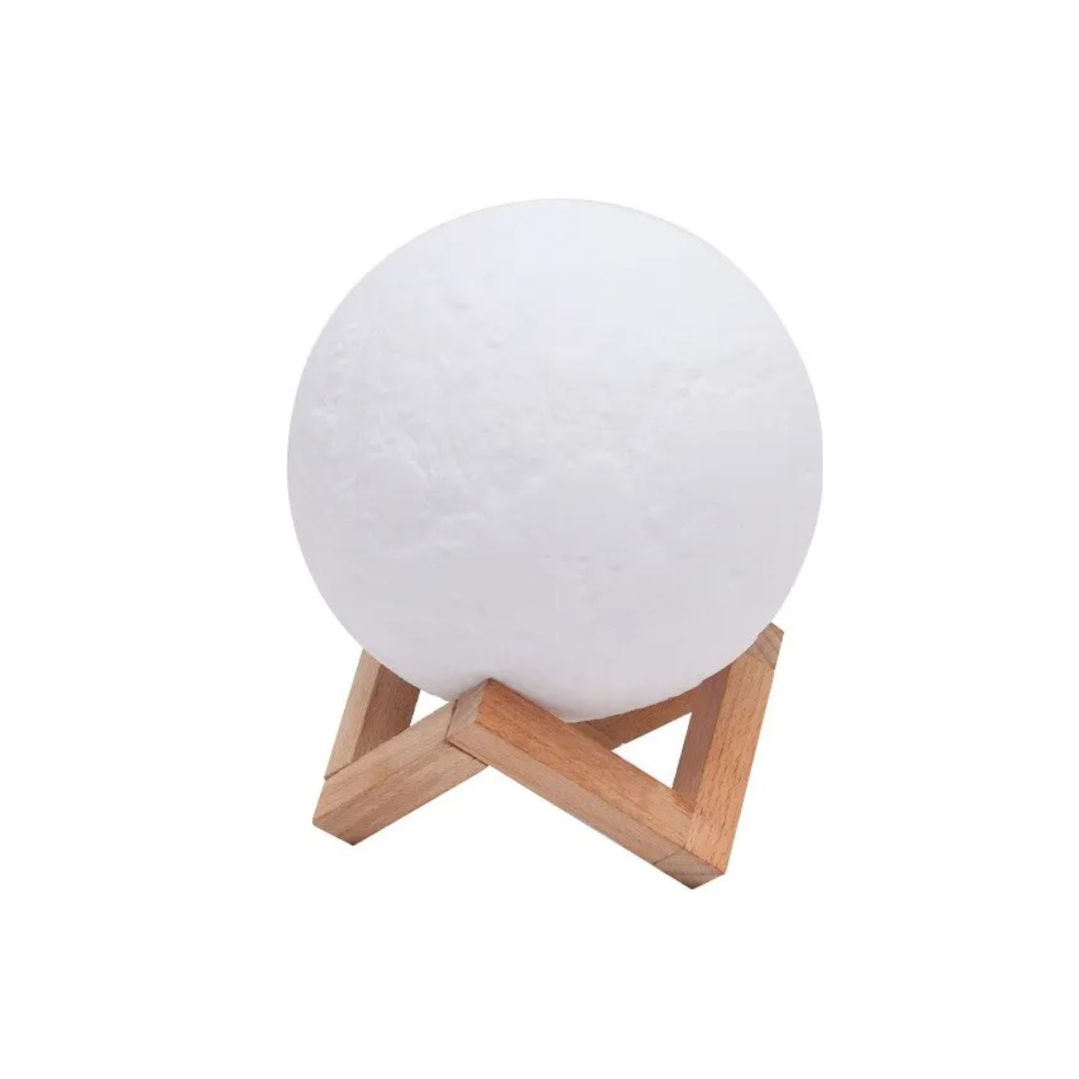 Lampara Luz Nocturna LED recargable 3D lámpara Luna táctil decoración hogar USB adorno led brillo