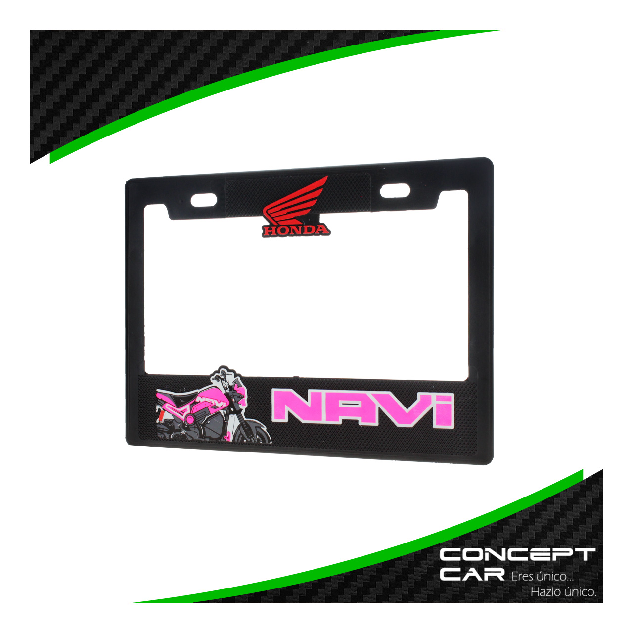 Marco Porta Placa Moto Plastico Impreso Placa Grande Honda