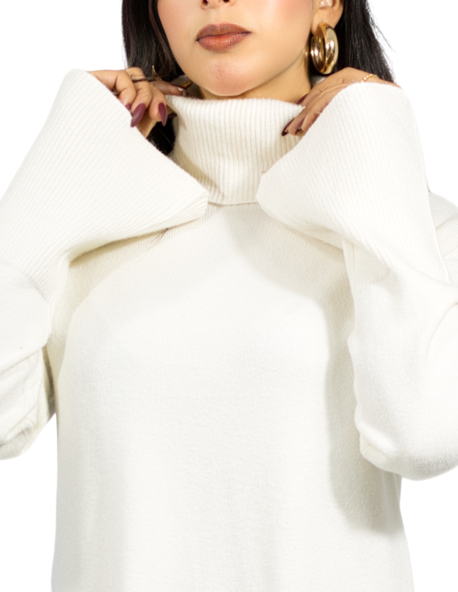 Suéter cuello tortuga para mujer