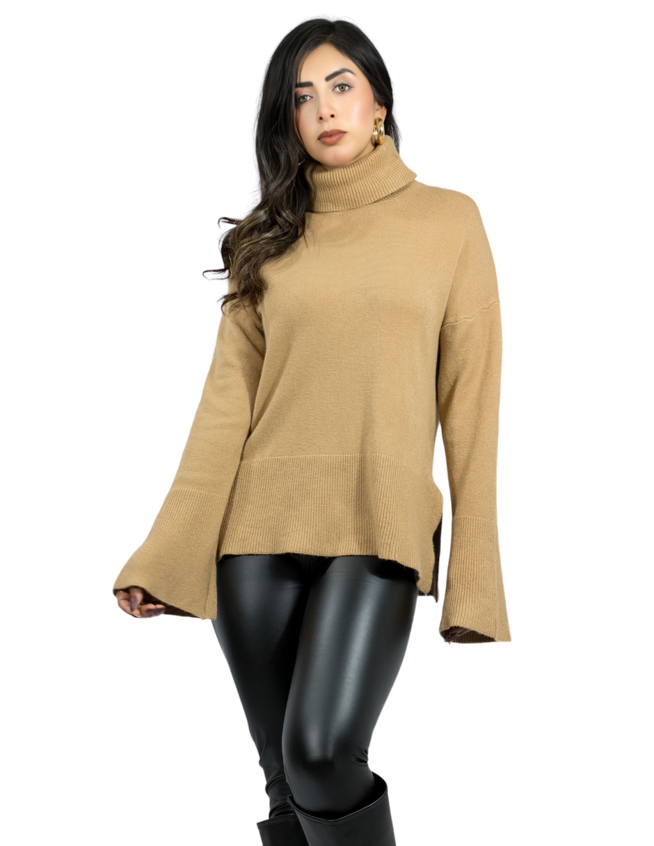 Suéter cuello tortuga para mujer