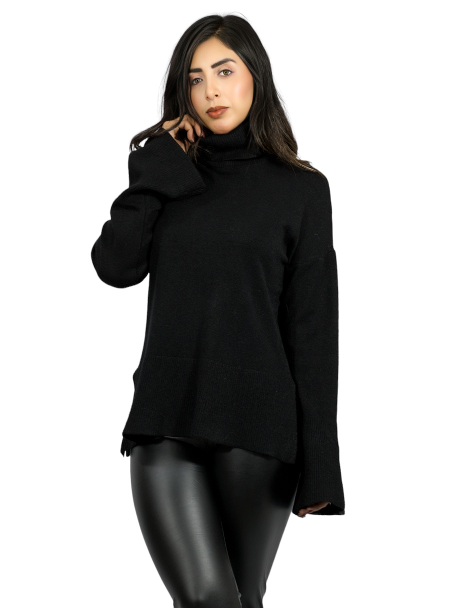Suéter cuello tortuga para mujer