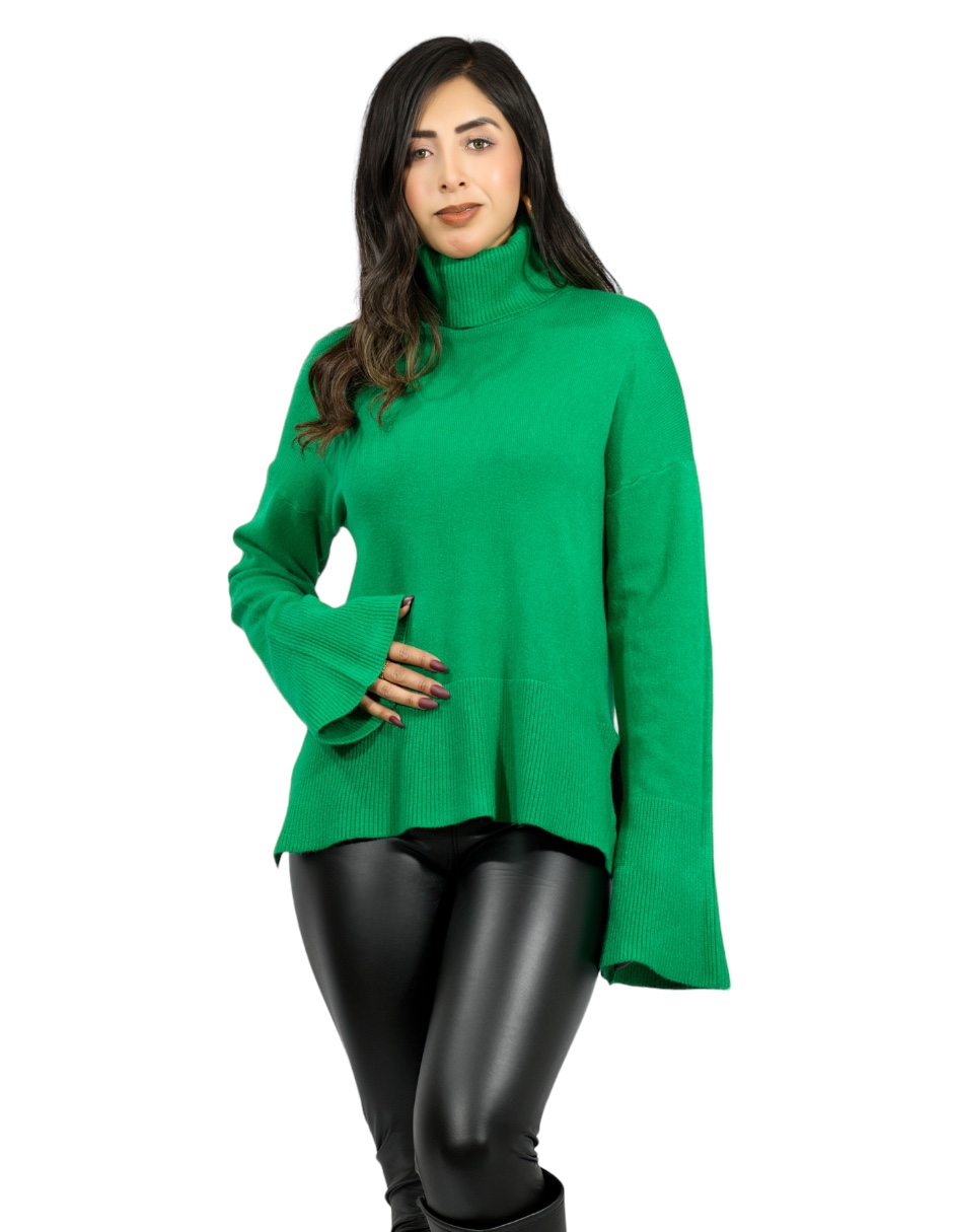 Suéter cuello tortuga para mujer