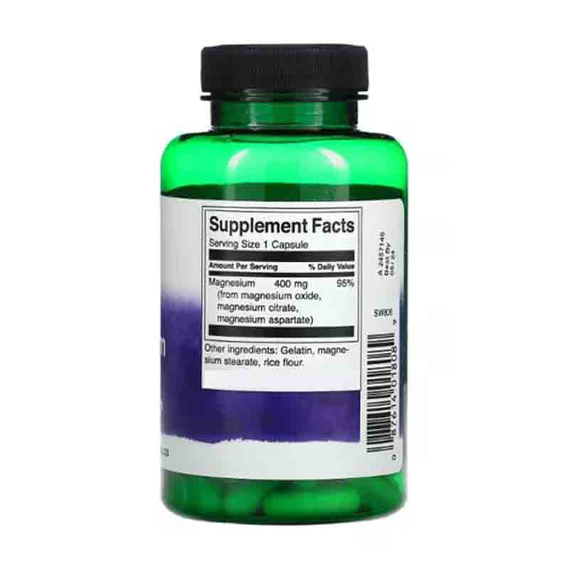 Triple Magnesio Complex 400mg 100 capsulas Swanson Citrato de Magnesio