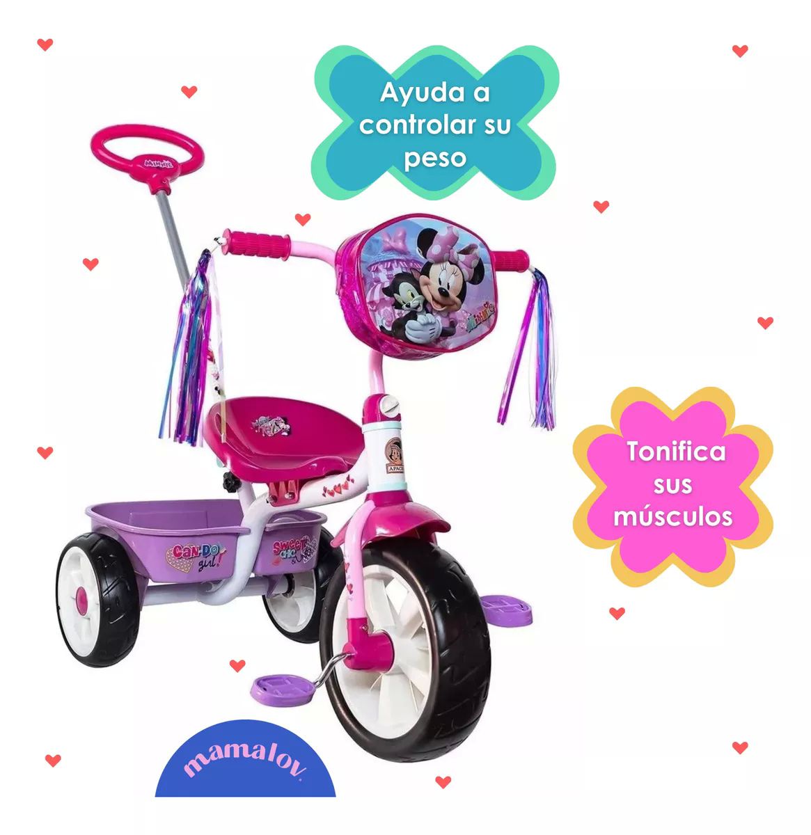 Triciclo apache discount de minnie mouse