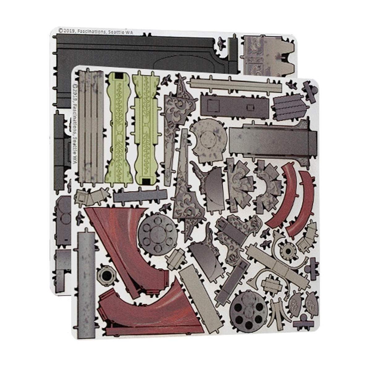 Rompecabezas Metálico 3d Revólver del Salvaje Oeste.