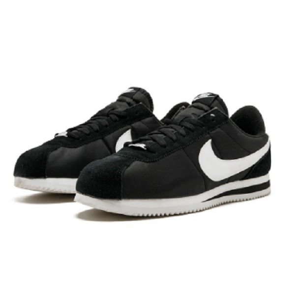 Nike cortez negro clearance mujer