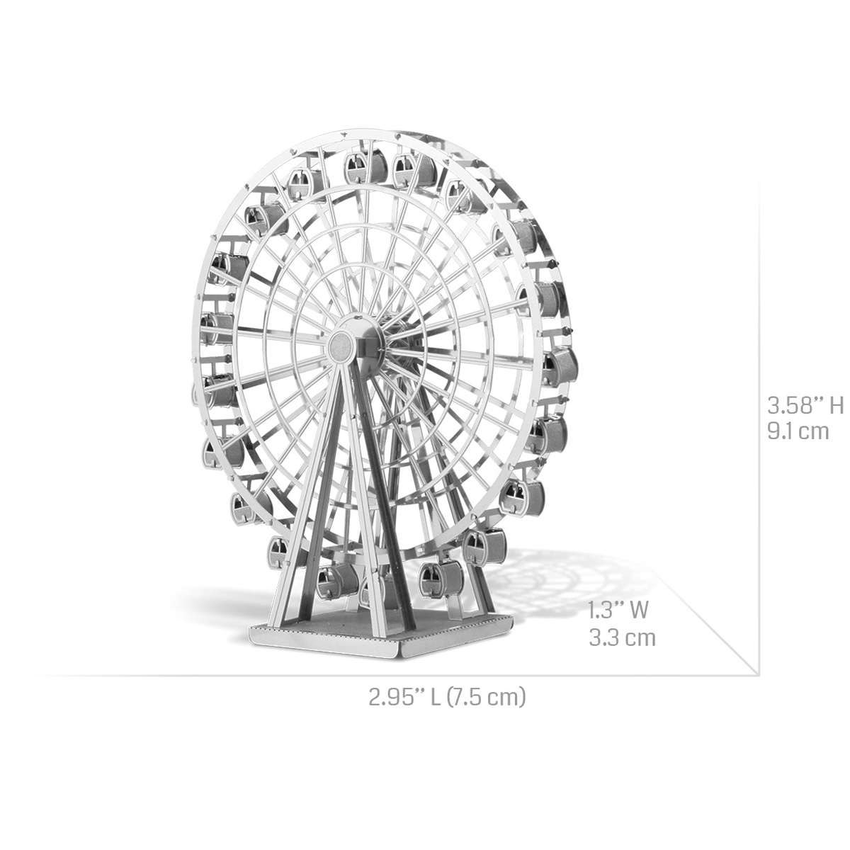 Rompecabezas Metálico 3d Rueda de la Fortuna