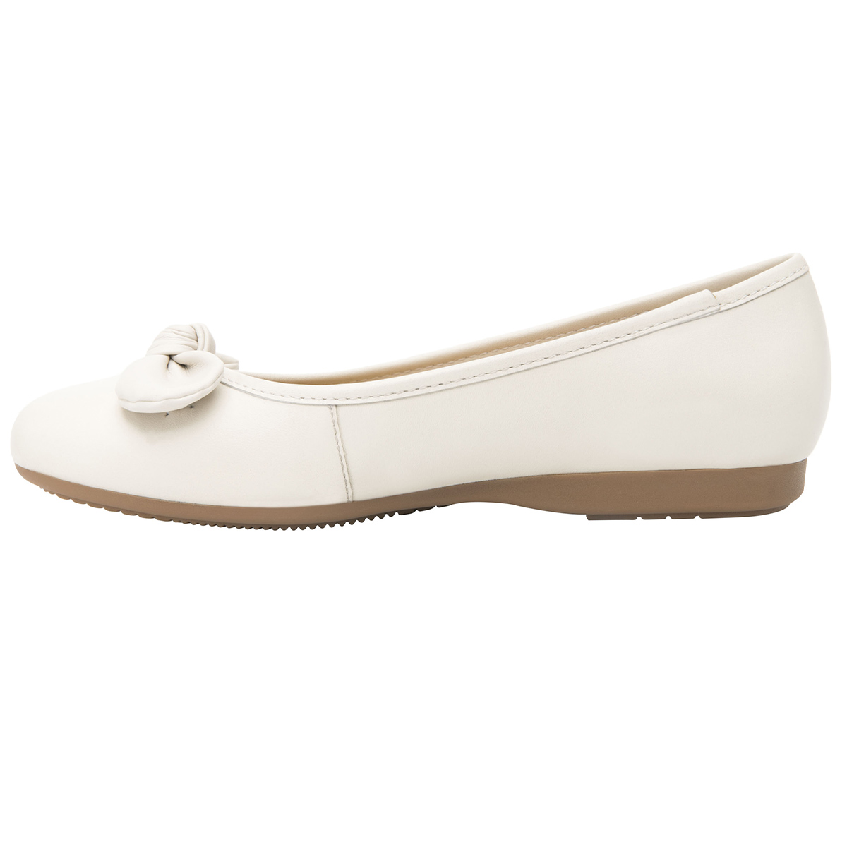 Zapato Ballerina Flexi Para Mujer 116309 Hueso Clasico Moño