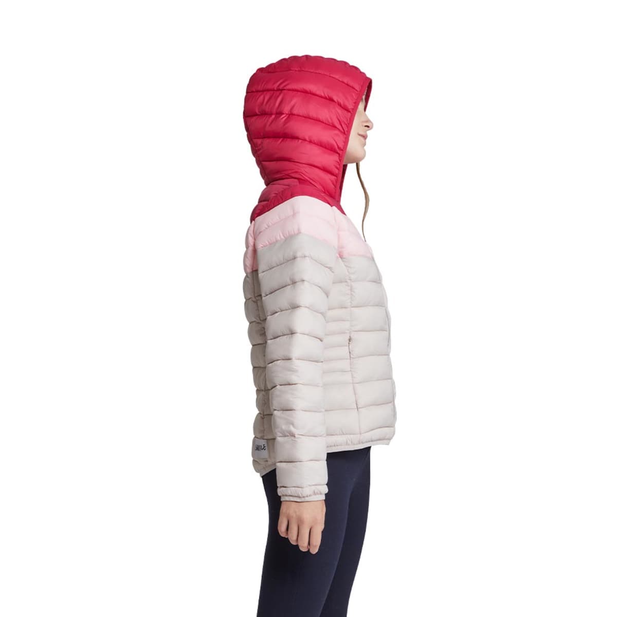 Chamarra tricolor capitonada para niña, marca Holly Land Kids, mod. 1088954