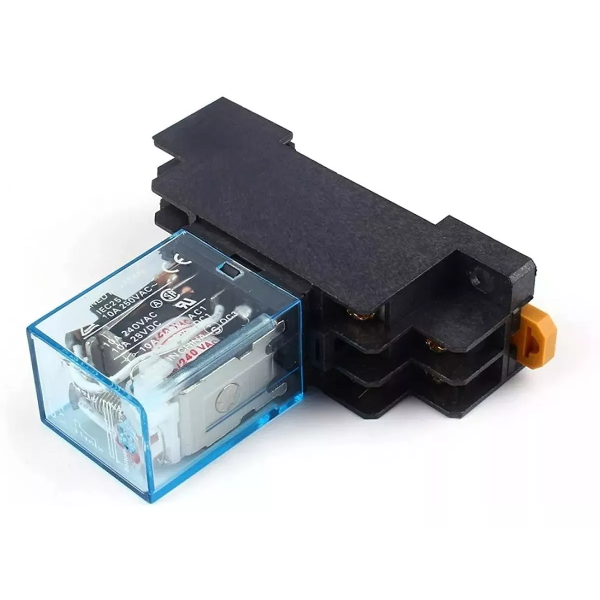 Relé Encapsulado Con Base Carril Din Bobina 110v