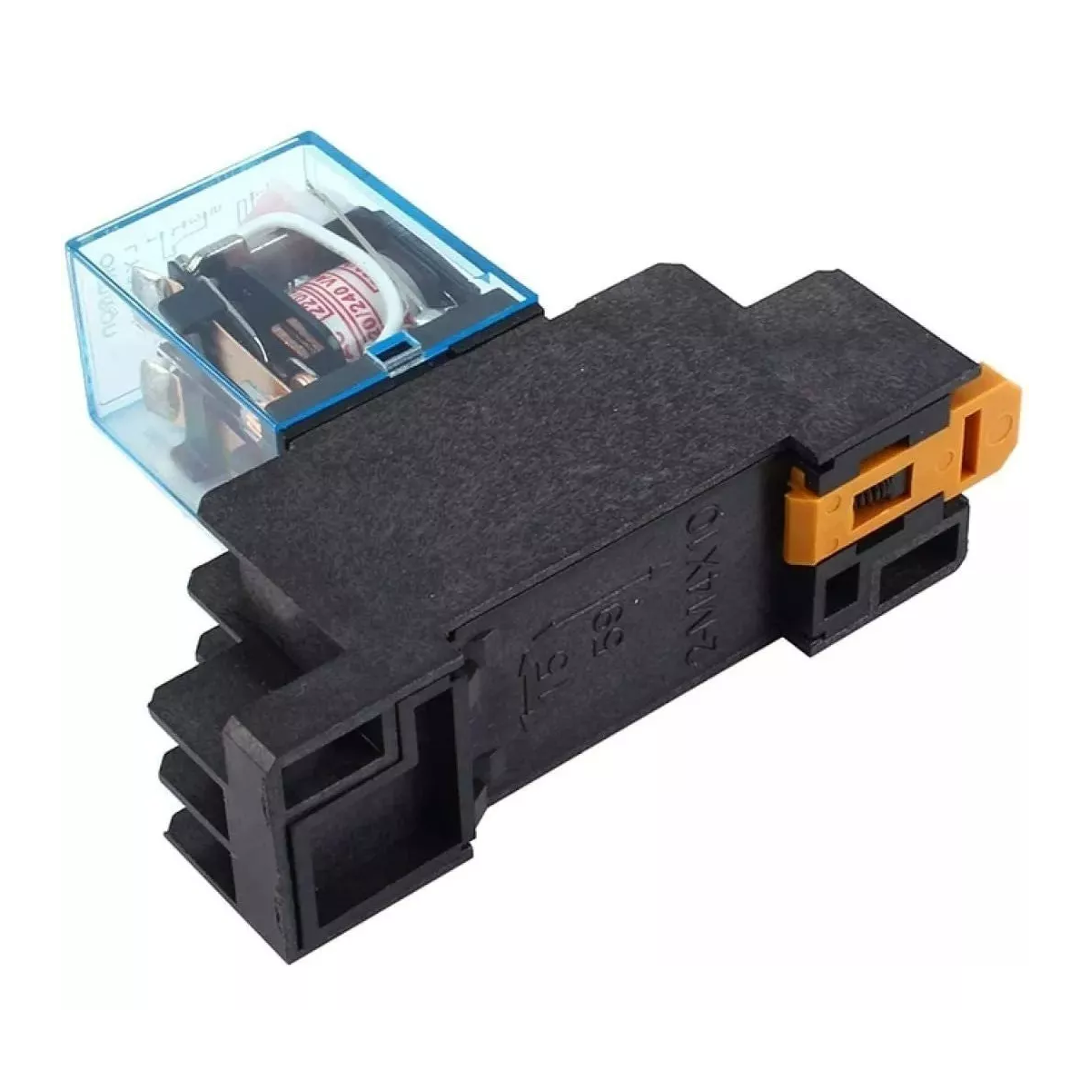 Relé Encapsulado Con Base Carril Din Bobina 110v