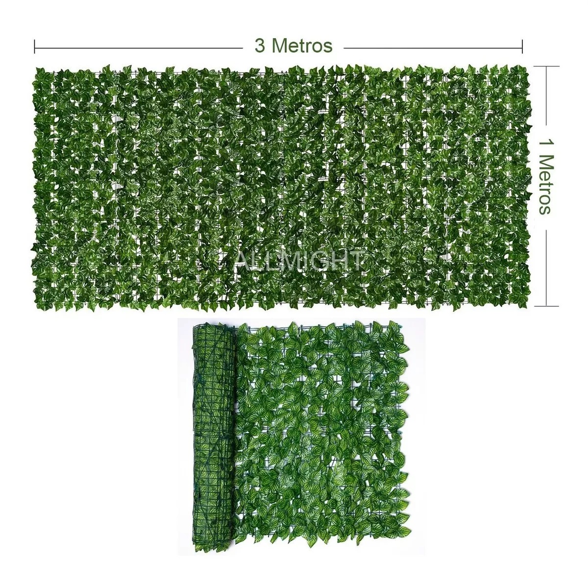 Follaje Rollo Cerca Planta Artificial Jardín Vertical 1m*3m Tipo 1