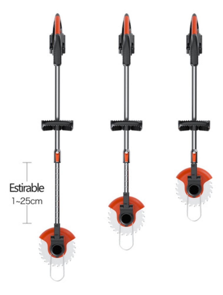 Desbrozadora Inalámbrica Electrica Podadora Cortadora Pasto Negro/Naranja .