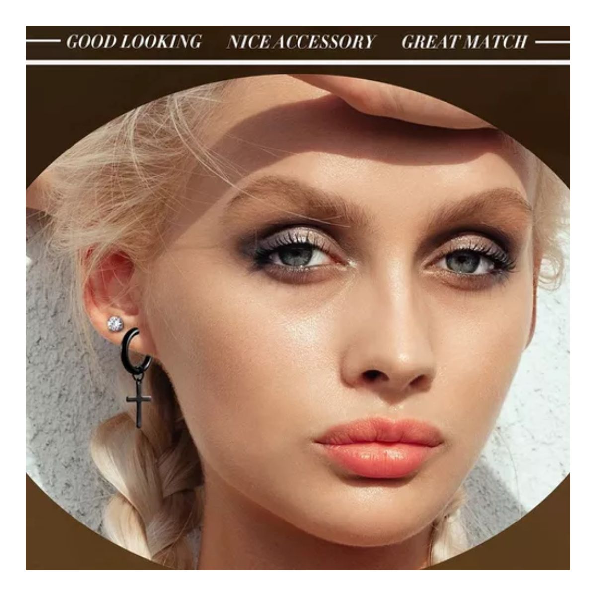 10 Pares Aretes Hombre Falsos Piercing Imán Arracadas Acero 