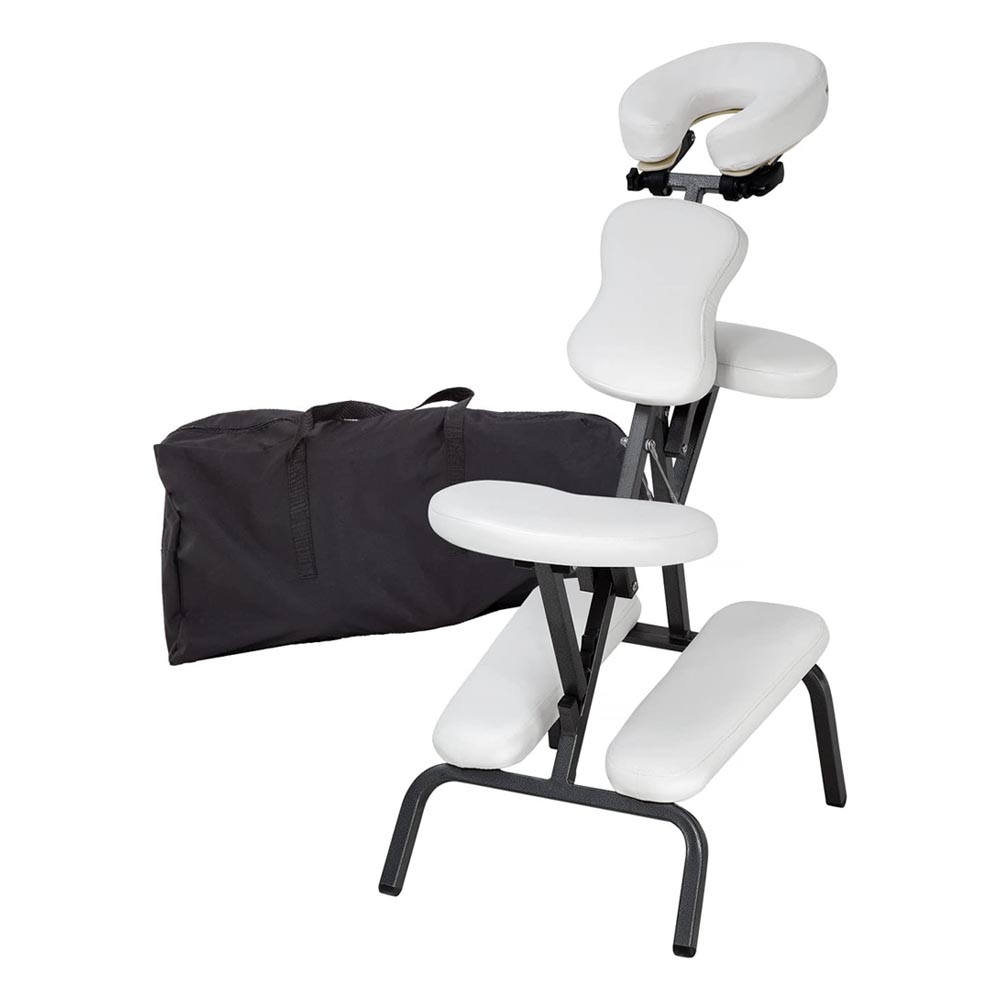 Silla Masaje Shiatsu Portátil Color Blanco