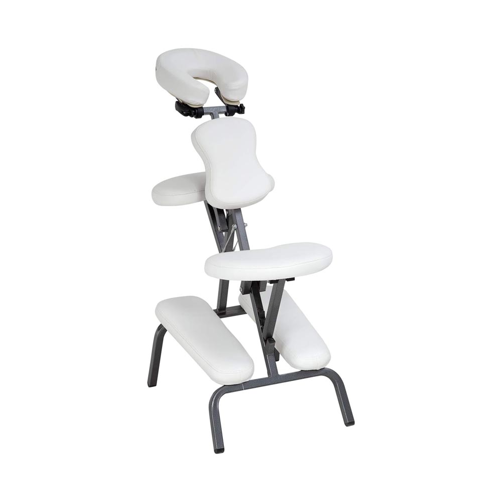 Silla Masaje Shiatsu Portátil Color Blanco