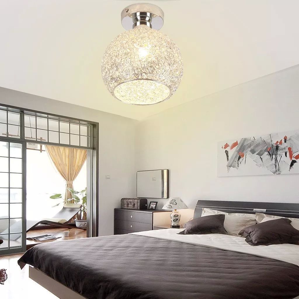 Lámpara De Techo E27 Colgante Y Moderna De 60w.