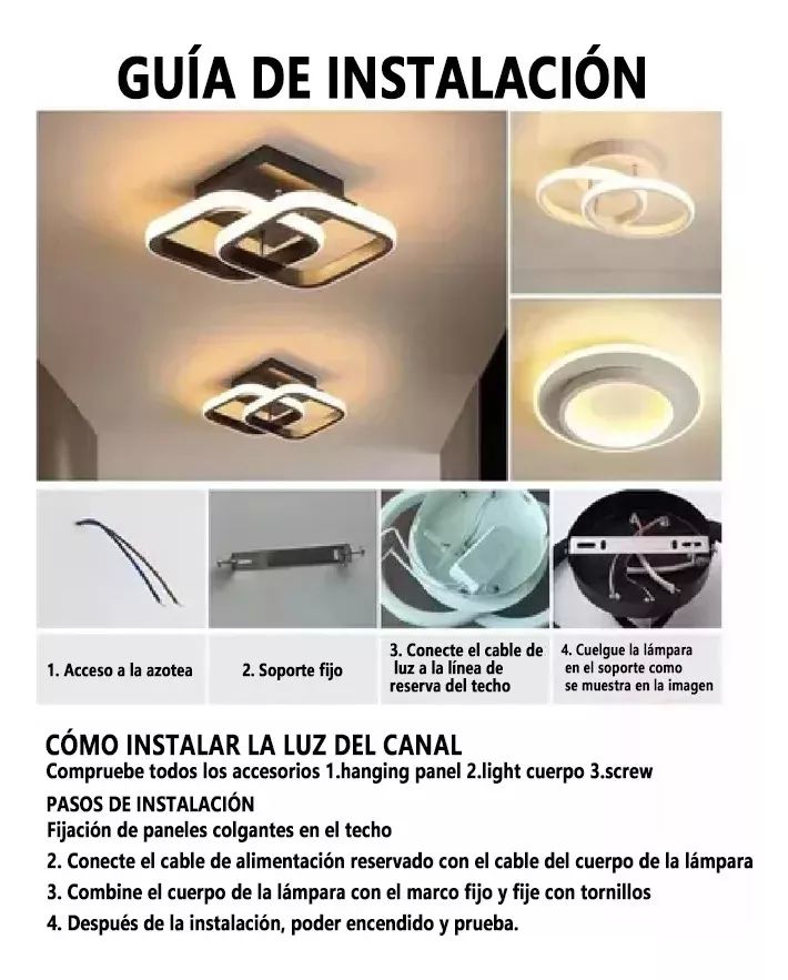 Luz De Techo Led Para Baño color BLACK WARM