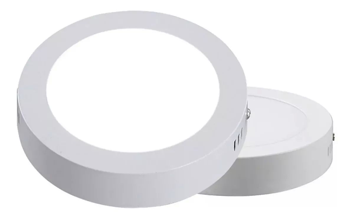 Lampara Panel Led Plafon Sobreponer 30 Cm Redonda 24w Frio