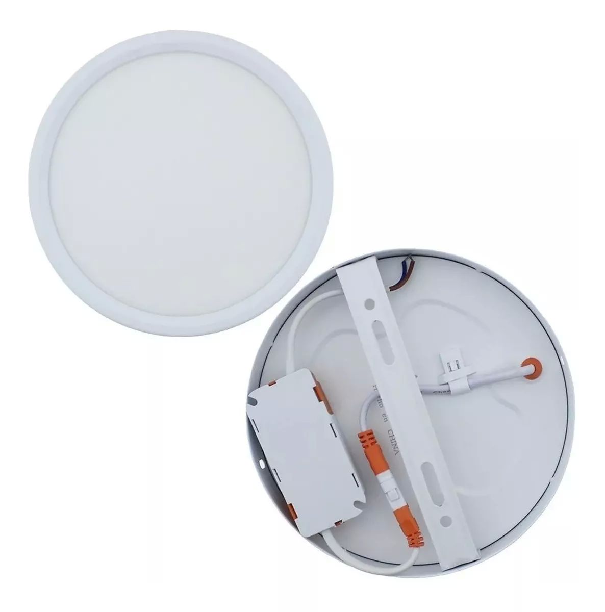 Lampara Panel Led Plafon Sobreponer 30 Cm Redonda 24w Frio