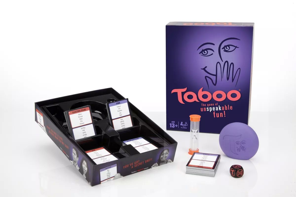 Juego De Mesa Taboo Hasbro Gaming Oficial 162 Tarjetas 13