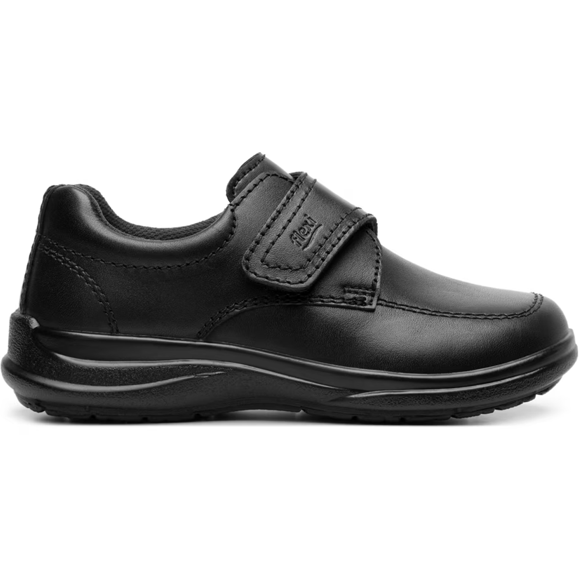 Zapato Escolar De Niño Derby Flexi Piel 402112 Velcro Negro