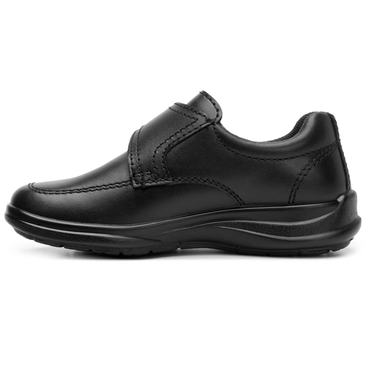 Zapato Escolar De Niño Derby Flexi Piel 402112 Velcro Negro