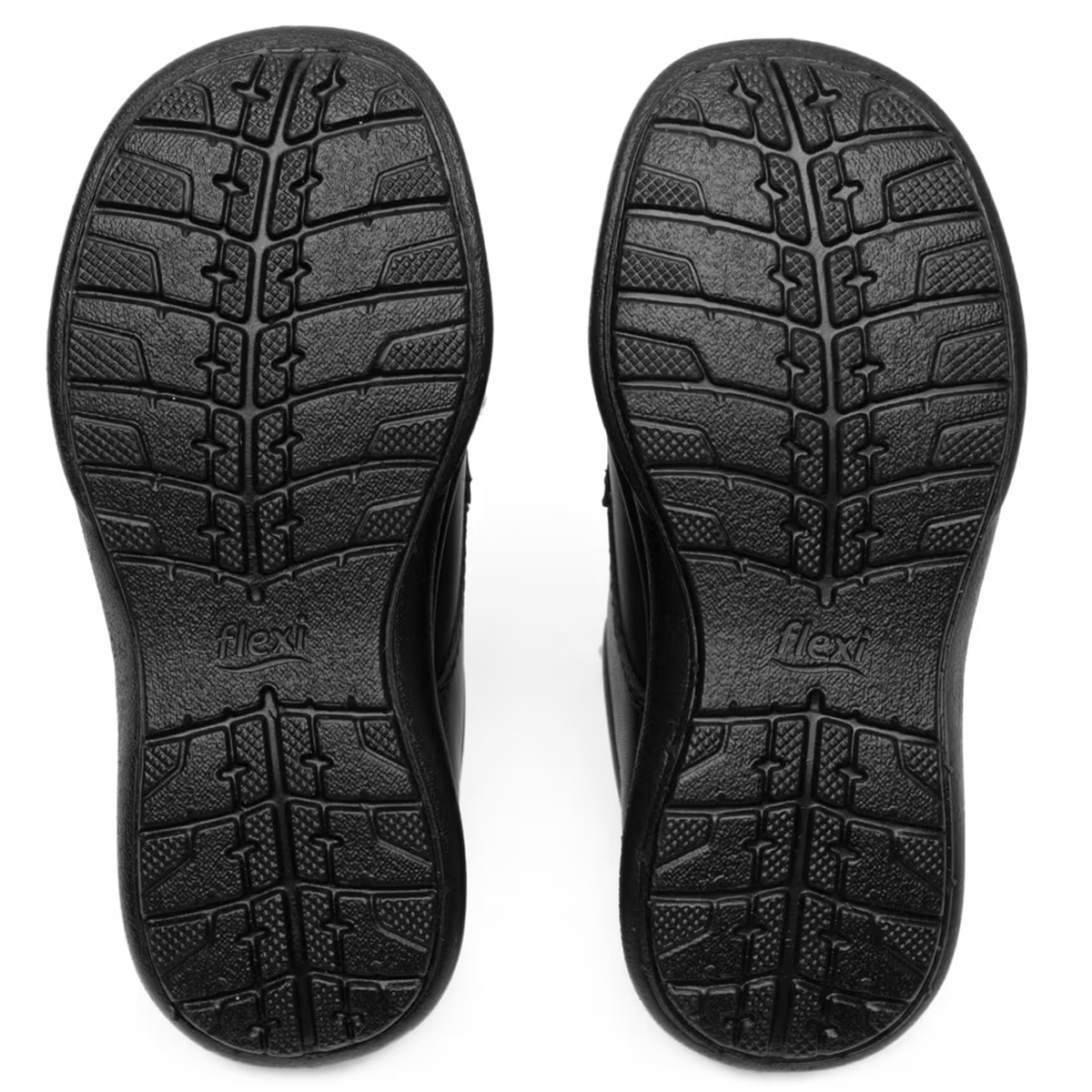 Zapato Escolar De Niño Derby Flexi Piel 402112 Velcro Negro