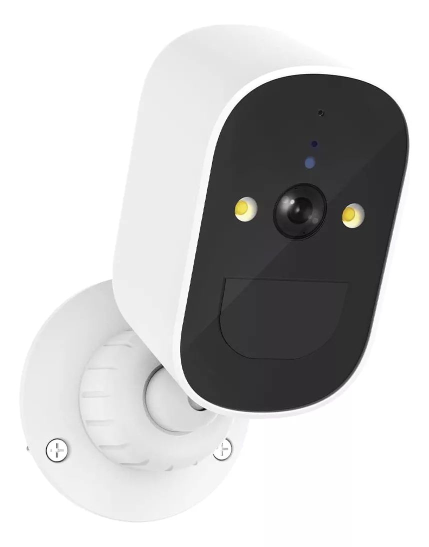 Oyes Cámara Seguridad Exterior Hd 2k Con Batería Recargable Color Blanco