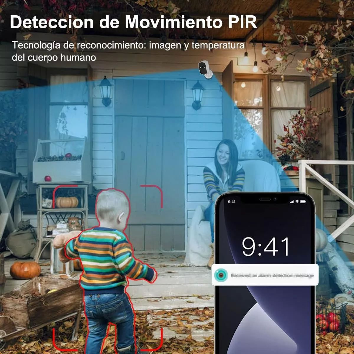 Oyes Cámara Seguridad Exterior Hd 2k Con Batería Recargable Color Blanco