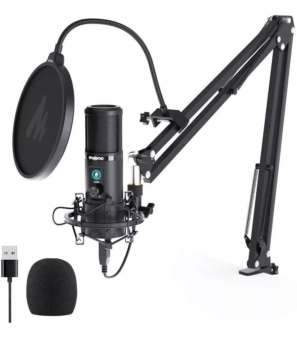 Micrófono Maono AU-PM421S condensador cardioide negro