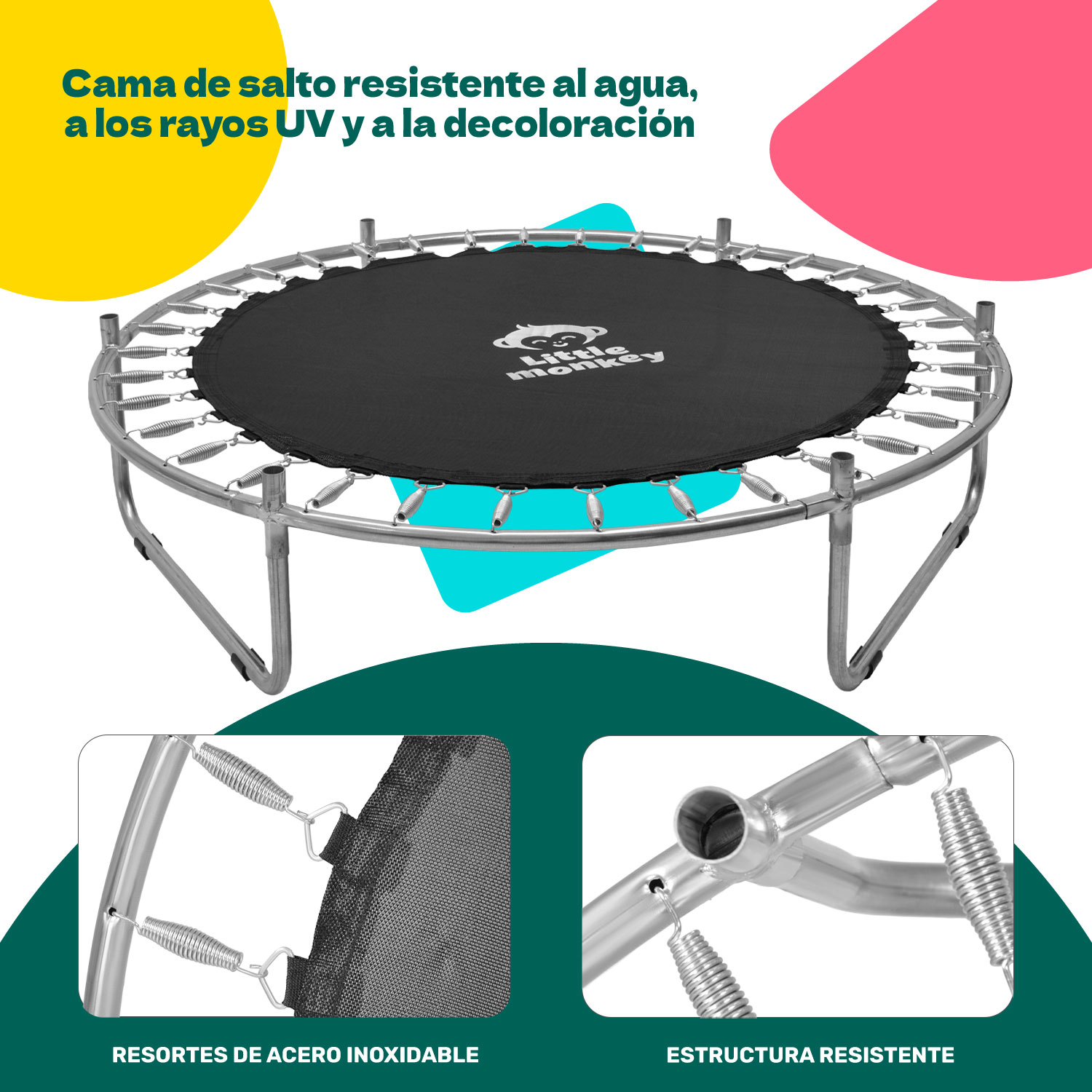 Trampolin Tumbling Niños Brincolin Infantil Red Seguridad Azul