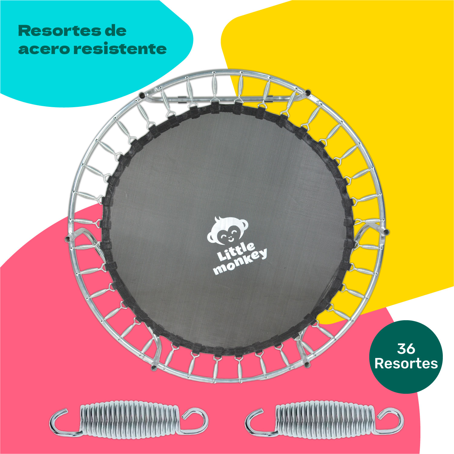 Trampolin Tumbling Niños Brincolin Infantil Red Seguridad Rosa
