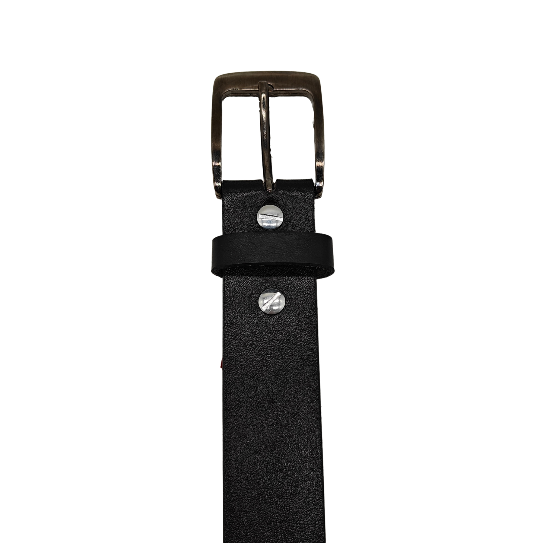 FN - Cinturón de cuero para hombre para jeans casuales Color Negro