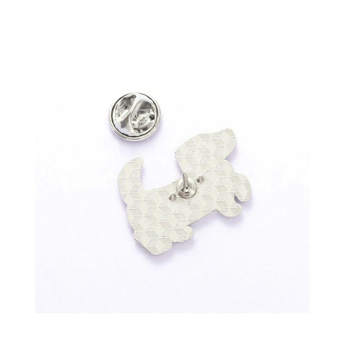  Pines Broche Insignia esqueleto Animal esmaltado solapa gato regalo metálico negro blanco adorno