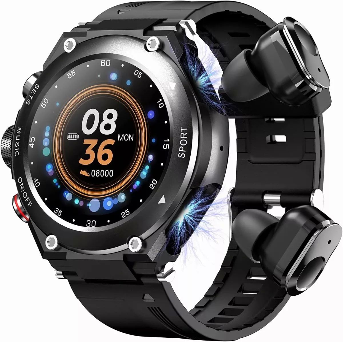 Reloj Inteligente Con Audifonos Bluetooth Rastreador Fitness