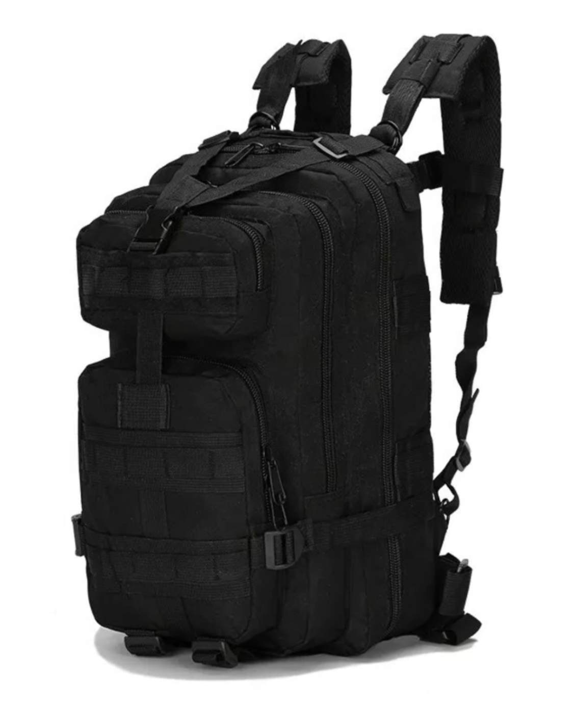 Mochila Táctica Militar Bolsa Impermeable Camping Uso Rudo color NEGRA