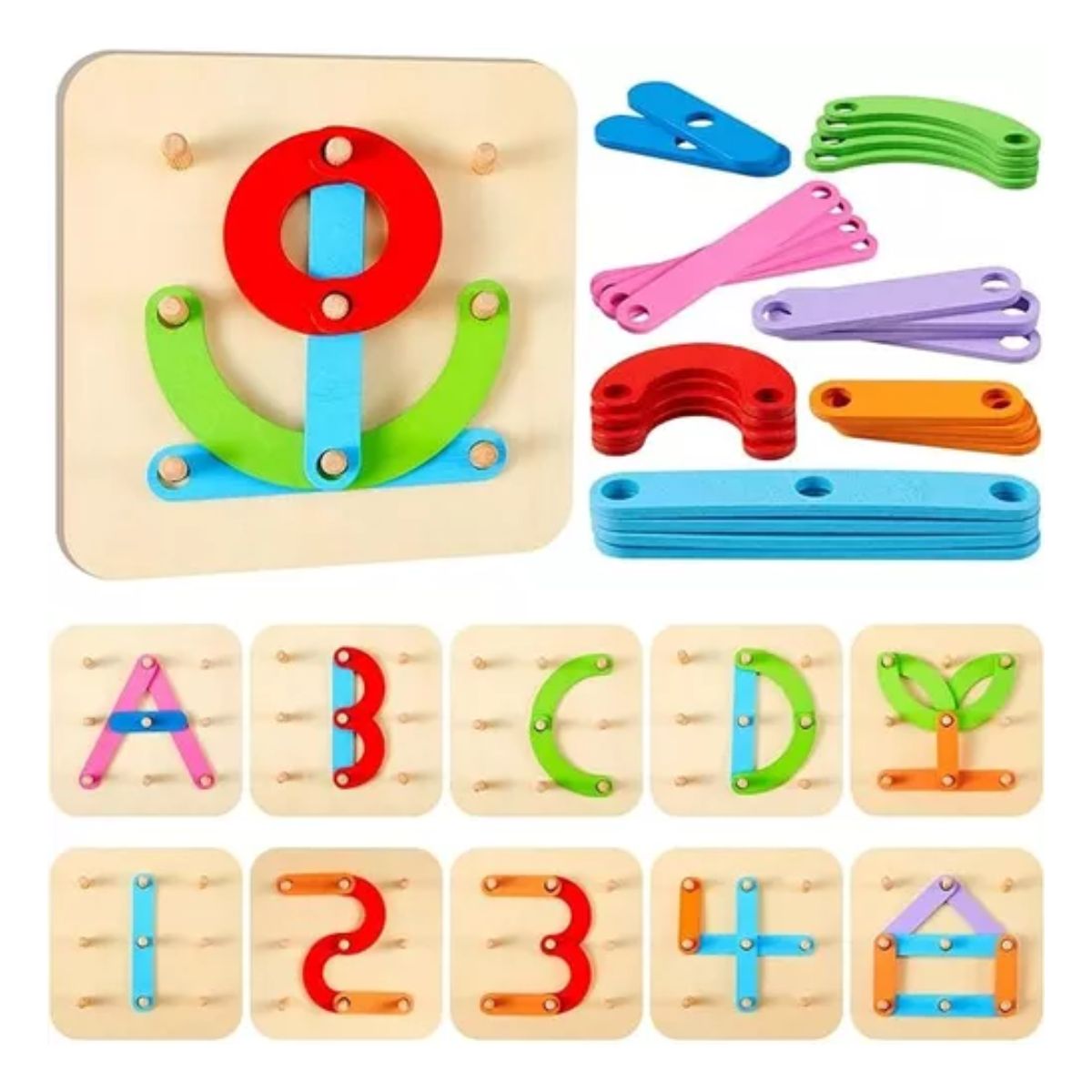 Juguete Educativo Almacen Didactico Di Para Bebé Marron Claro Colorido