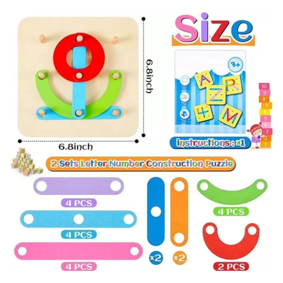 Juguete Educativo Almacen Didactico Di Para Bebé Marron Claro Colorido