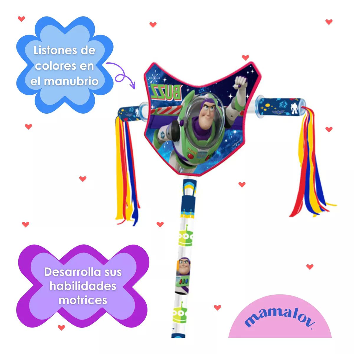 Scooter Para Niño De 4 A 10 Años Apache Buzz Light Year Azul
