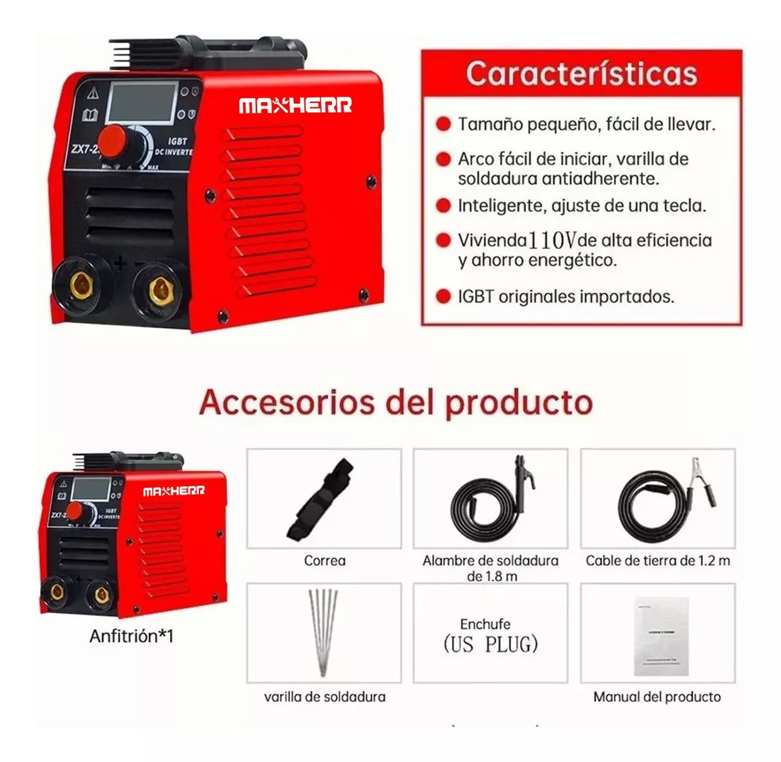 Soldadora Inversor Superiore 110v 250 Amp+accesorios