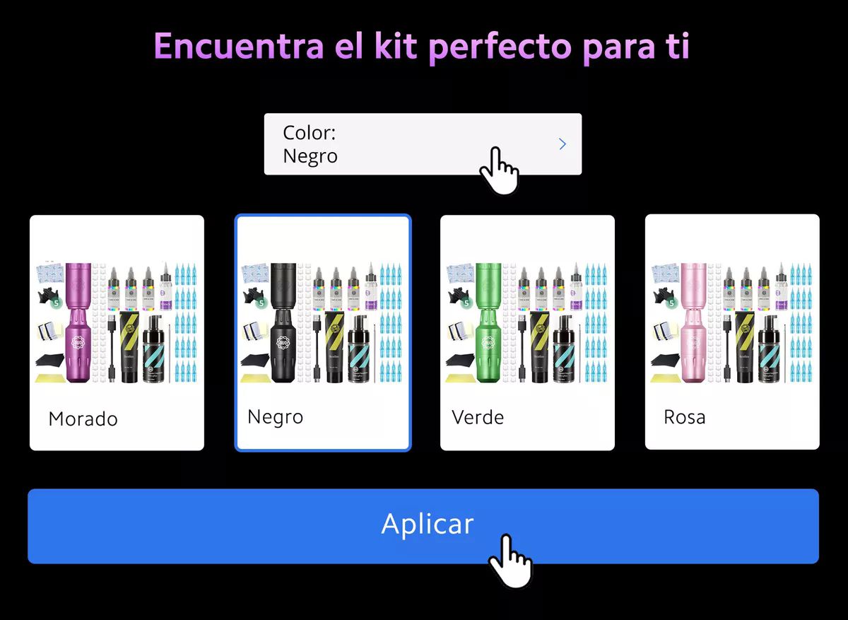 Kit Máquina Para Tatuar Profesional Con Batería Inalámbrica
