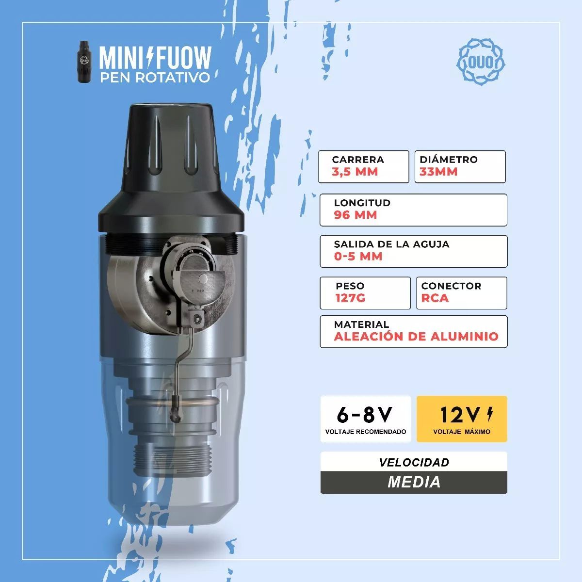 Kit Máquina Para Tatuar Profesional Con Batería Inalámbrica