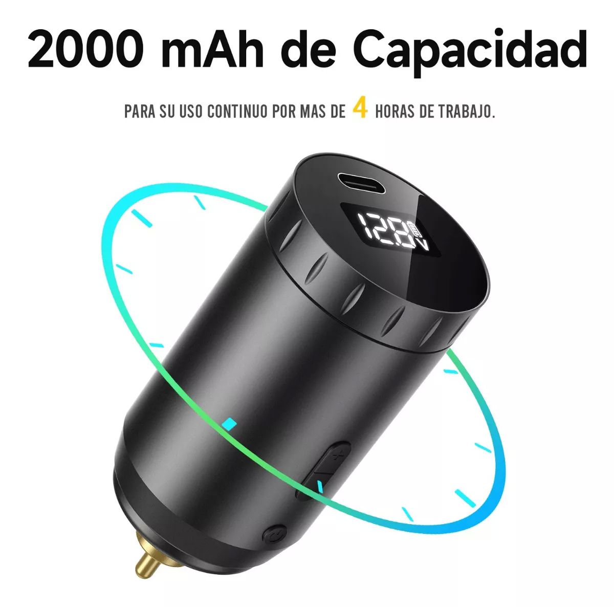 Kit Máquina Para Tatuar Profesional Con Batería Inalámbrica