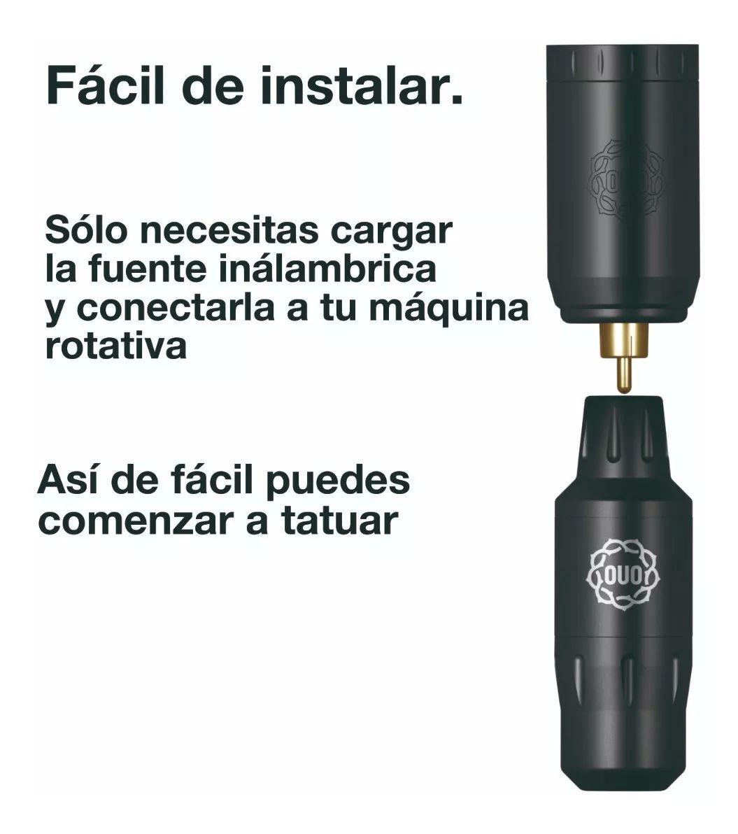 Kit Máquina Para Tatuar Profesional Con Batería Inalámbrica