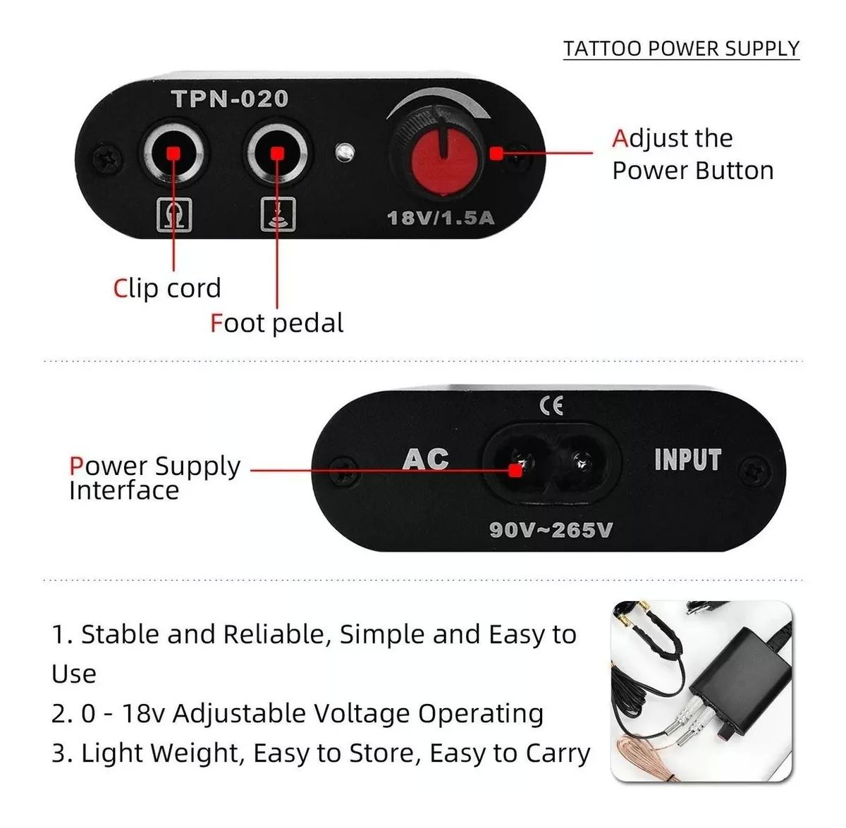 Kit Para Tatuar Profesional Maquina Para Tatuar Alta Calidad