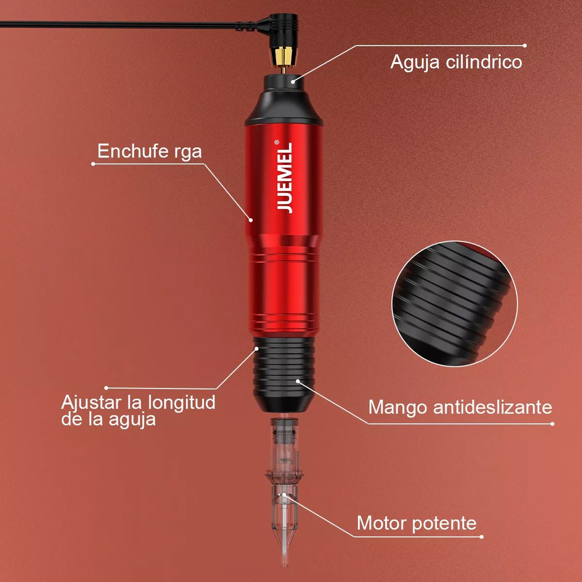 Kit De Tatuaje Profesional Con Maquina Para Tatuar Juemel